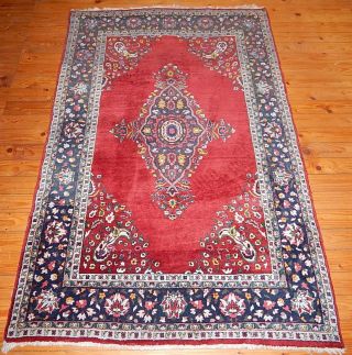 Echter HandgeknÜpfter Perser Gaschgai Teppich,  Tolle Farben Und Muster 195x125cm Bild