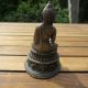 Buddha Metall Figur Bronze ? Metall - Legierung 12 Cm Entstehungszeit nach 1945 Bild 1