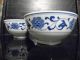 Antique Chinese Blue & White Porcelain Bowls Handpainted Asiatika: China Bild 7
