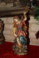 Holzfigur Heiliger Erzengel Michael 36cm Heiligenfigur Südtirol Grödnertal Skulpturen & Kruzifixe Bild 1