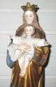 Madonna Mit Jesuskind Maria Mit Kind Heiligenfigur Mutter Gottes Gips 43 Cm Alt Skulpturen & Kruzifixe Bild 2
