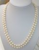 Jugendstil Echte Perlen Kette Perlenkette 333er Gold Verschluß 41 Gr.  Top Schmuck nach Epochen Bild 1