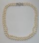 Jugendstil Echte Perlen Kette Perlenkette 333er Gold Verschluß 41 Gr.  Top Schmuck nach Epochen Bild 2