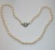 Jugendstil Echte Perlen Kette Perlenkette 333er Gold Verschluß 32 Gr.  Top Schmuck nach Epochen Bild 1