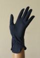 Damen Abend Handschuhe Navy Blau Spitze True Vintage 40er 50er Jahre Accessoires Bild 1