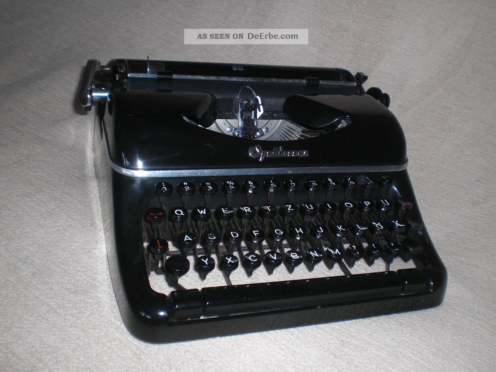 Mechanische Schreibmaschine Optima Elite Mechanical Typewriter Antike Bürotechnik Bild