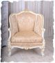 Vintage Sessel Weiss Gold Gigantische Bergere Im Barockstil KÖniglich Stilmöbel nach 1945 Bild 2