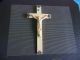 Altes Kreuz Um 1900 Aus Bein - Sehr Feine Schnitzerei Skulpturen & Kruzifixe Bild 1