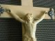Altes Kreuz Um 1900 Aus Bein - Sehr Feine Schnitzerei Skulpturen & Kruzifixe Bild 3
