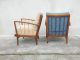 2 Sessel Easy Chair Lounge 50er Jahre Mid Century Tütenlampen Ära 1950-1959 Bild 3
