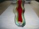 Murano Massive Mandruzzato Scheiben Vase 50er - 60er Jahre,  Made In Italy Glas & Kristall Bild 6