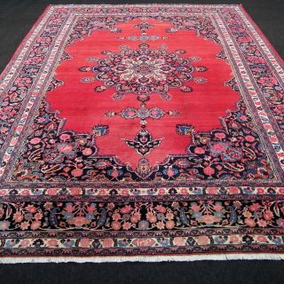 Alter Orient Teppich Rot 395 X 297 Cm Perserteppich Red Carpet Rug Tappeto Tapis Bild