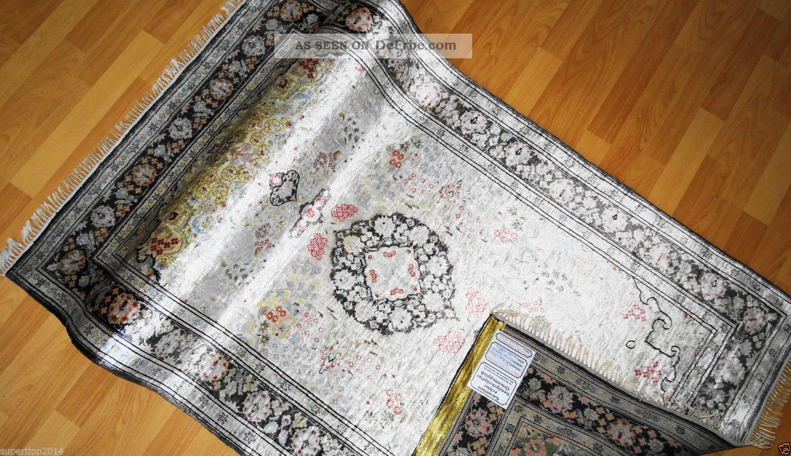 Seide - China Echte Handgeknüpfte - Teppich Top/ware - Rug - Tappeto - Tapis - Seta,  Silk Teppiche & Flachgewebe Bild