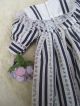 Alte Puppenkleidung Striped Flowery Dress Outfit Vintage Doll Clothes 40 Cm Girl Original, gefertigt vor 1970 Bild 8