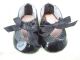 Alte Puppenkleidung Schuhe Vintage Black Shiny Fine Shoes Socks 45 Cm Doll 6 Cm Original, gefertigt vor 1970 Bild 2