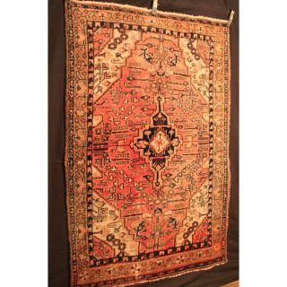 Alt Handgeknüpft Orient Teppich Malaya Kurde Old Rug Carpet Tappeto 205x135cm Bild