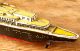 Cko Kellermann 354 Atlantic Ozeandampfer Mit Beibooten Schiff Blechspielzeug Original, gefertigt vor 1945 Bild 2