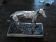 Skulptur Windhund Stehend Versilbert 1930er Jahre Ca.  30x20cm Greyhound 1900-1949 Bild 1