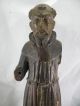 Mönch / Heiliger Antike Figur / Skulpur 18.  Jh Holz Geschnitzt Portugiesisch Goa Skulpturen & Kruzifixe Bild 1