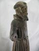 Mönch / Heiliger Antike Figur / Skulpur 18.  Jh Holz Geschnitzt Portugiesisch Goa Skulpturen & Kruzifixe Bild 2