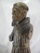 Mönch / Heiliger Antike Figur / Skulpur 18.  Jh Holz Geschnitzt Portugiesisch Goa Skulpturen & Kruzifixe Bild 5