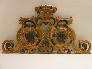Grosses Suppraporte,  18.  Jh. ,  Holz Geschnitzt,  Vergoldet,  Breite:93 Cm,  Sehr Gepflegt Bild