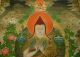Sehr Fein Buddha Thangka Padmasambhava/guru Rinpoche In Brokat Tibet 111x64 Cm Entstehungszeit nach 1945 Bild 2