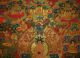 Sehr Feiner Rotgrund Und Gold Thangka Buddha S Life Nepal In Brokat 93x54 Entstehungszeit nach 1945 Bild 3