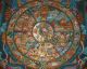 Buddha:sehr Feiner Thangka Wheel Of Life Lebensrad I Brokat Nepal 95x56cm Entstehungszeit nach 1945 Bild 3