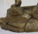 Labrador Retriever Figur Bronze Schreibtischset Antik Signiert Antike Bild 2