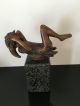 Orig.  Ernst Fuchs Bronze Papageno Les Beaux Arts Marmorsockel Parfum 1950-1999 Bild 2