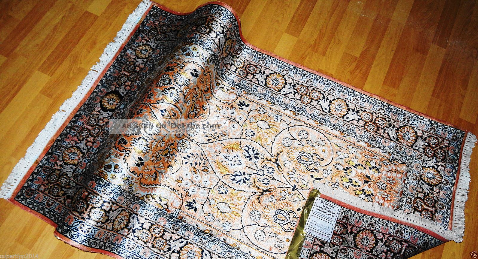 Seide - Kaschmir Echte Handgeknüpfte - Teppich Top/ware - Rug - Tappeto - Tapis - Seta,  Silk Teppiche & Flachgewebe Bild