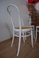 3 X Bugholz Wiener Kaffeehaus Stuhl Stühle Mit Geflecht,  In Weiß Stühle Bild 2