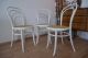 3 X Bugholz Wiener Kaffeehaus Stuhl Stühle Mit Geflecht,  In Weiß Stühle Bild 4