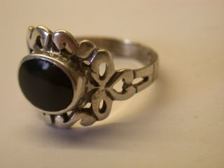Ring Mit Einem Onyx Silber 925 Bild