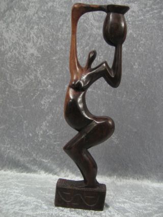 Handgeschnitzte Afrikanische Figur 42 Cm Skulptur Afrika Ghana Nr.  33 Bild