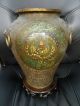 Cloisonne Vase,  Japan 19.  Jh.  Edo Meiji Champleve Vase Dai Nippon Kyoto 大日本京都吉川造 Bronze Bild 1