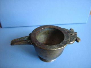 Baby Tasse Schnabeltasse Bronze Indien - Baby Feeding Cup Bronze India :antik Bild