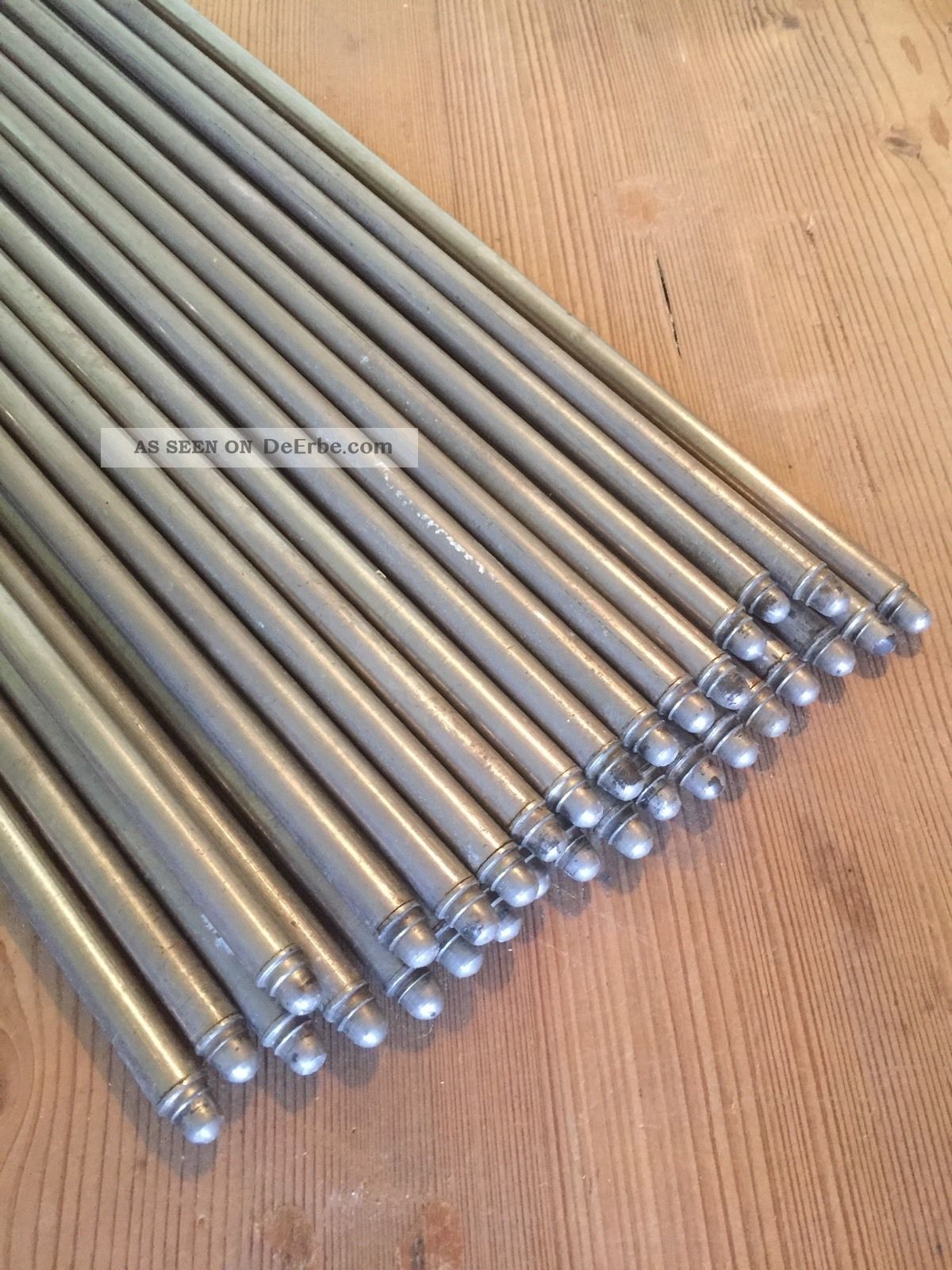 31 Alte Treppenstangen, Ösen Teppichstangen Treppenläufer Vintage 80cm