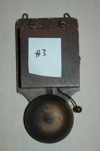 Antike Türklingel Holzgehäuse Vintage Türglocke Klingel Ca.  10,  5x20,  5cm 3 Bild