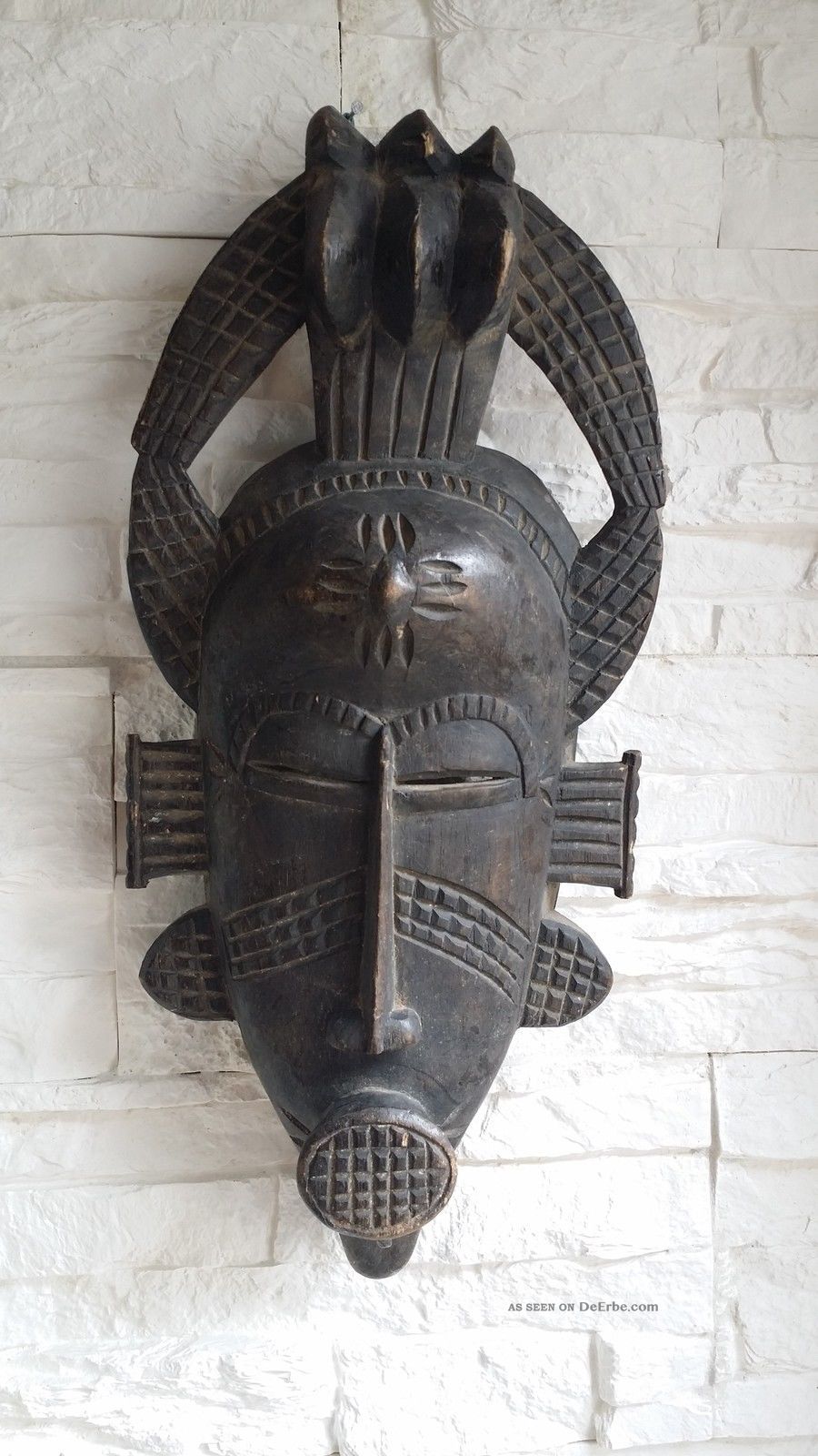 Antik Maske West Afrika Ritual Woodoo Maske Antique Mask Africain Art Kunst Afrika Bild