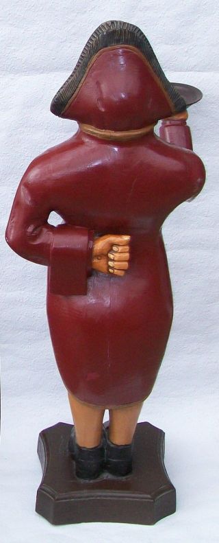 Figur,  Butler,  Mit Glasaugen,  Massivholz,  Holzschnitzerei,  HÖhe 107 Cm Bild