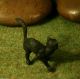 Hausser Elastolin Haustier Schwarze Katze 7cm Serie Art.  3844 Gefertigt nach 1945 Bild 3