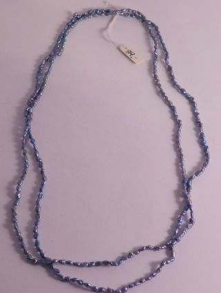 Antike Echte Perlenkette Mit Grau/blauen Perlen Bild