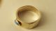 Damen Ring Silber 925 & Gold 585 Vintage Handarbeit Mit Blau Stein Top Ringe Bild 2