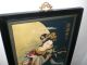Alt Geisha Groß Gemälde Acryl Öl Auf Holz Asiatika Rahmen 63x115cm Japan Kunst Entstehungszeit nach 1945 Bild 4