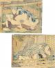 1850 Japanischer Holzschnitt Utagawa Shunga Surimono X 11 A Nal Scene Asiatika: Japan Bild 2