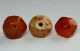 3 Ancient Rare Faceted Carnelian / Agate Beads (13.  6mm To14.  3mm) Antike Bild 4