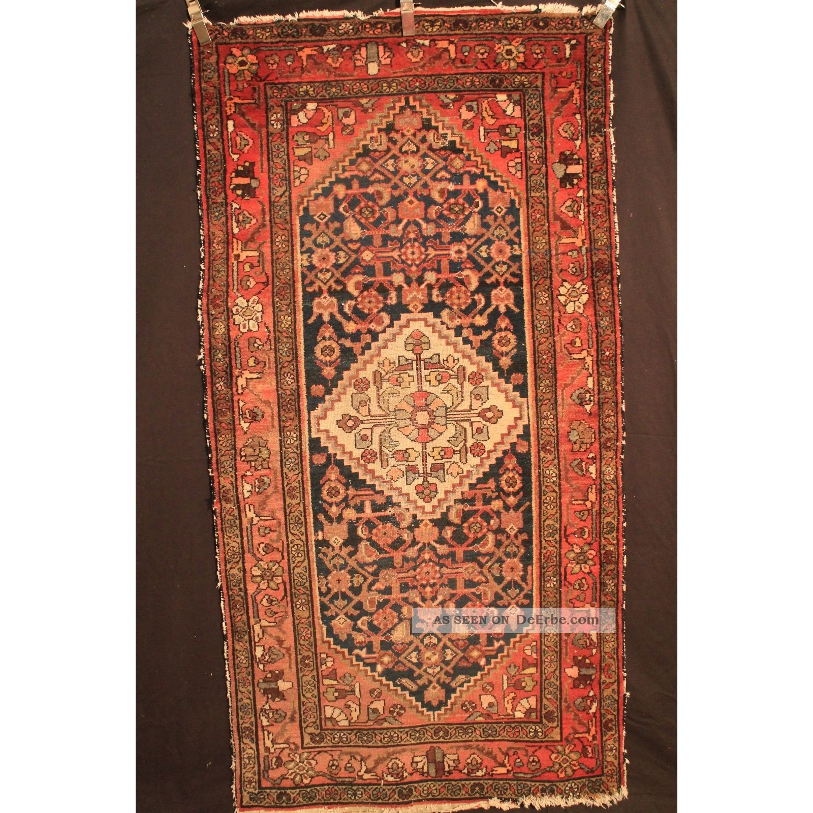 Alt Handgeknüpft Orient Teppich Malaya Kurde Old Rug Carpet Tappeto 208x107cm Teppiche & Flachgewebe Bild