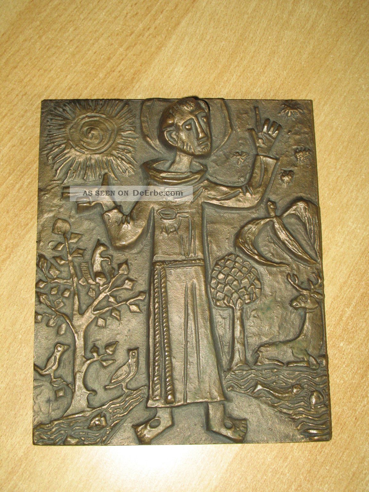 Bronzerelief Bronze Joseph Krautwald ? Bronze Bild